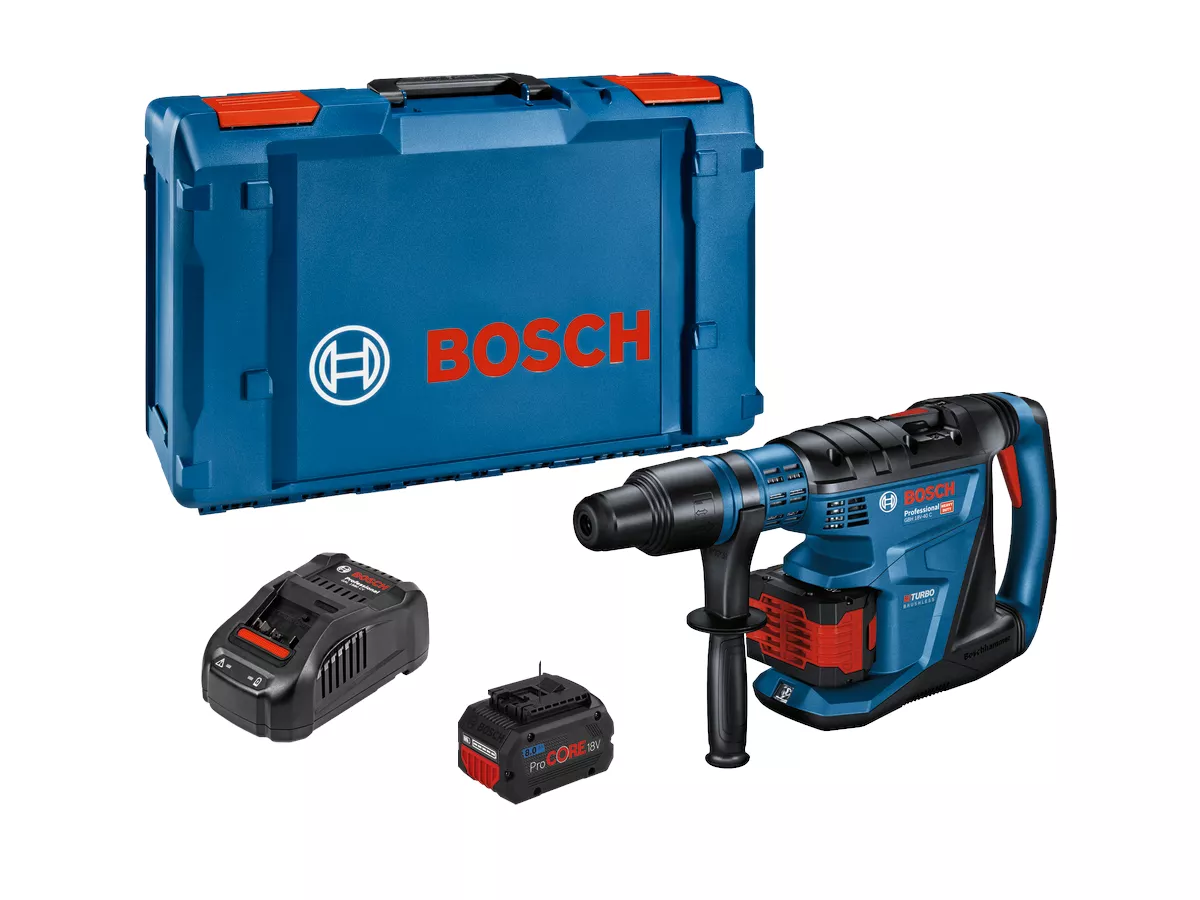 Perforateur sans-fil GBH 18V-40 C + 2xProCORE 8Ah + GAL1880CV